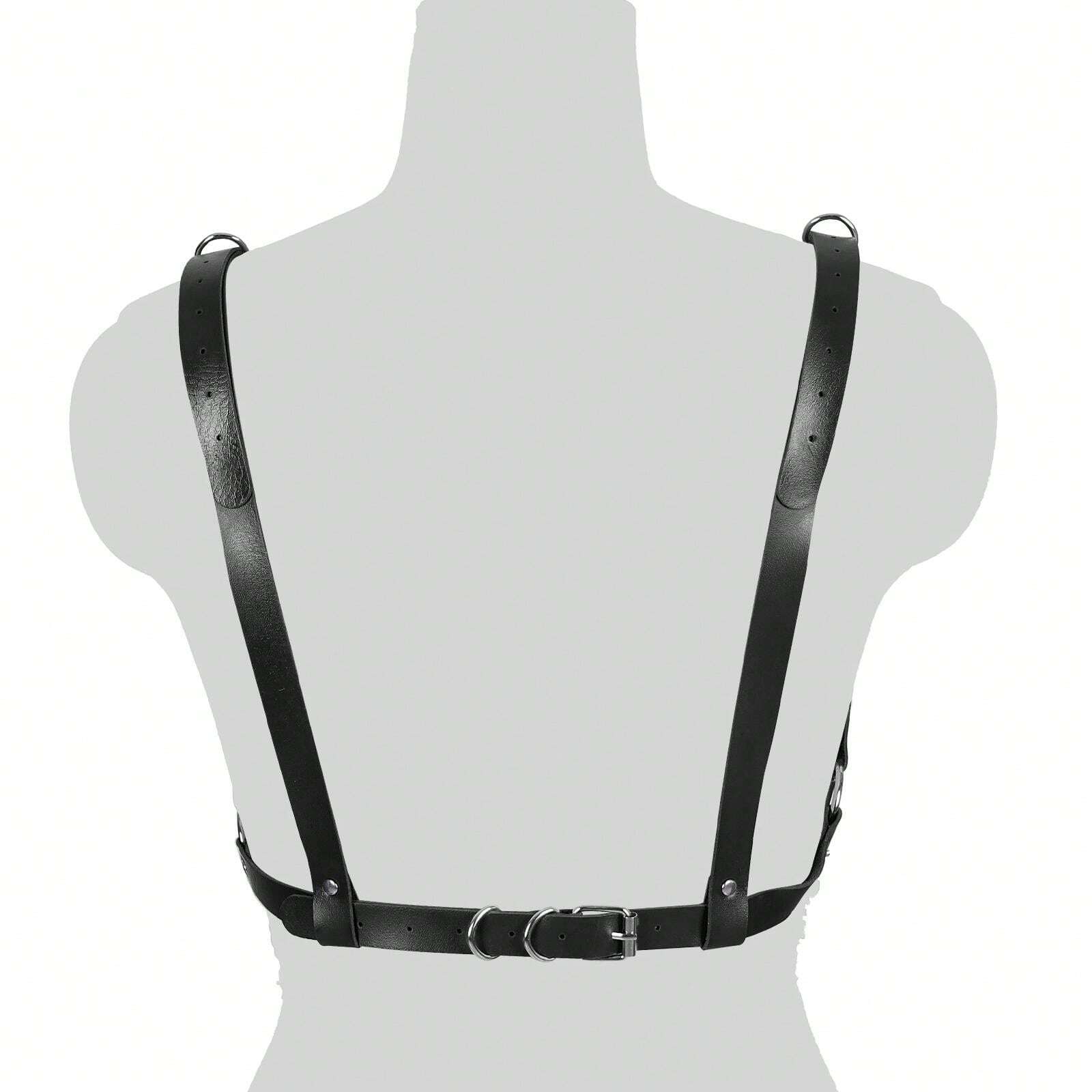 Punk Waist Chain Black Leather Body Chain Harness Belly Belt Chains Nightclub Party Body