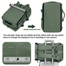 1 Piece Set Stylish Backpack, Hiking Backpack Stylish Casual Backpack With Shoe Compartment And Charging Port - Lightweight, Large Capacity Can Accommodate 17 "Laptop Bag, School Bag Backpack Winter Christmas Camping Side Bag Stickers Summer Back To School Beach Bag Laptop Case The Sporty Life Bag Pack Hiking Bag Weekend Bag Backpacks Travel Must Haves Large Bag Spring Large Capacity Bag Travel Bags, Holiday Essential, Camping - Army Green - View 7