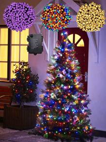 5M/10M Waterproof Fairy String Lights, Indoor & Outdoor Lighting, Suitable For Christmas Tree, Garden, Home, Wedding, Lawn, Party Decoration (Purple, Warm White, Colorful) Halloween Decoration Room Decor Halloween Garden Decor For Gift Fairy Holiday Decor Festival Decor