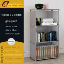 Librero Y Mueble Organizador Estante Para Libros 3 Cubos Y 4 cubos - tres rejilla - Ver 1