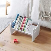 极简桌面收纳架，整理桌面空间；紧凑型极简书架，适合办公室使用 - 白色 - 查看 5