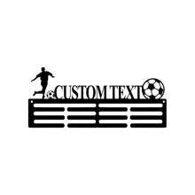 1 件个性化足球运动员姓名标牌、金属墙艺术、足球姓名标牌、运动姓名标牌、足球运动员礼物足球奖牌持有人天鹅情侣金属 - 彩色 - 查看 11