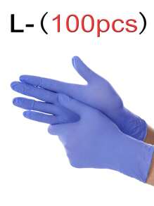 40/70/100 只/一次性丁腈手套，左右手均可使用，男女皆宜，非常适合厨房、洗碗、清洁、美容院、染发、酒店、防水、清洁、洗衣，以及水产养殖、食品加工、家庭清洁、日常使用和DIY树脂制作工具，粉色、白色、蓝色、紫色、黑色，不含乳胶，无粉， - 彩色 - 查看 37