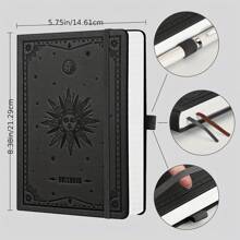 SHEIN X Jess Lined Journal Notebook - 400 Pages, A5 College Ruled Notebooks With Contents, 100GSM Thick Paper, Hardcover Leather Journals For Women Men Work School Writing