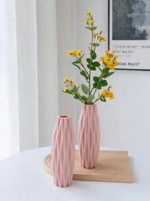 1 件塑料花瓶，牢不可破的干花容器，简约花盆，大容量花盆，花架，创意盆栽花瓶，可重复使用的苗圃花盆，防水，便携，适用于户外、厨房、卧室、客厅、浴室、桌面、宴会、生日、会议室、派对、展览、干花/鲜花、郁金香、玫瑰、百合、幼苗、多肉植物等家居装饰房间装饰玻璃花瓶