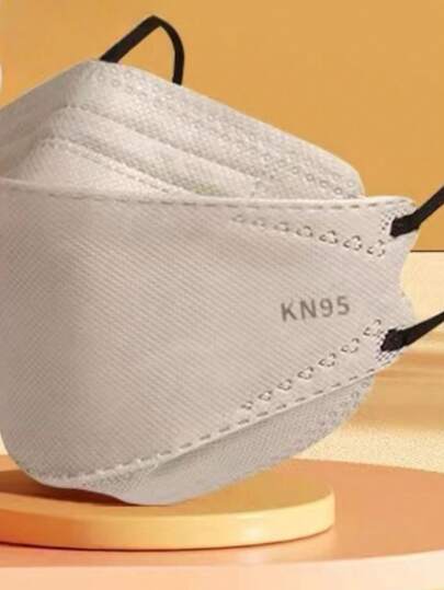 10 个装莫兰迪一次性 KN95 口罩 成人尺寸 独立包装 3D 鸭嘴设计