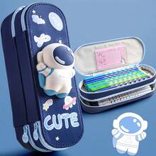 1pc Highly Attractive 3D Boys/Girls Large Capacity Pencil Case Multi-Function Stationery Bag - Large Capacity Pencil Case - View 5