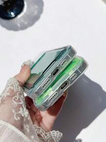 Hộp đựng điện thoại chống rơi đựng thẻ 2 trong 1 Jelly Tương thích với iPhone - Đỏ - Xem 4