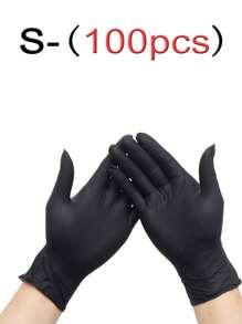 40/70/100 只/一次性丁腈手套，左右手均可使用，男女皆宜，非常适合厨房、洗碗、清洁、美容院、染发、酒店、防水、清洁、洗衣，以及水产养殖、食品加工、家庭清洁、日常使用和DIY树脂制作工具，粉色、白色、蓝色、紫色、黑色，不含乳胶，无粉， - 彩色 - 查看 21