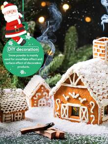 1 pieza Decoración navideña Copos de nieve simulados, 100g de polvo de nieve seca Copos de nieve artificiales, Accesorios fotográficos Copos de nieve artificiales, Decoración de escena, Decoración navideña, Decoración del hogar, Decoración de oficina, Decoración perfecta para fiestas temáticas, Decoración de fiesta familiar de Navidad,Navidad
