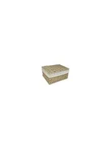 1 Pezzo Scatola da tavolo per il Contenimento, Scatola portaoggetti intrecciata in rattan di carta, Cesto di Stoccaggio con Coperchio, Cesto per riporre Vari Oggetti, Snack, Prodotti Cosmetici, Cucina, Giocattoli, Cesto Portaoggetti per Cosmetici, Cesto