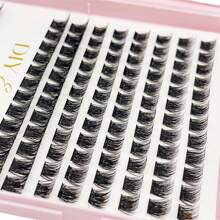 384pcs Individual Lashes Eyelash Book Clusters Extensions False Eyelash DIY At Home Cluster Eyelash Extensions Makeup Lash Clusters,Eye Lash Clusters,Individual Eyelashes,Lashes,Fake Lashes