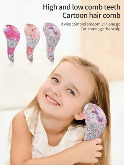 Kommen Cepillo y peine con diseño de unicornio de dibujos animados, herramientas y accesorios para el cabello para peluquería, salón de belleza, vuelta al colegio, artículos esenciales de viaje y vacaciones, accesorios para el cabello para mujeres, cepillos, peine para el cabello, cepillo desenredante, cepillo de bola, set de mini cepillos, peine de madera, cepillo para el cabello, cepillo para el borde del cabello, cepillo desenredante, productos para el cabello, herramientas para el cabello, artículos para el cabello, cuidado del cabello, cepillo para cabello rizado, peluquero, equipo de peluquería, peinado, cepillo para alisar, cepillo de estilo, cepillo para cabello rizado, cepillo para el borde, peine para el cabello, cepillar el cabello, set de cepillos para el cabello, peinar el cabello, peine para rizos, cepillo desenredante, cepillo para el cabello de mujeres, cabello, viaje, productos para el cabello, herramientas para el cabello, artículos para el cabello, peluquero, accesorios de