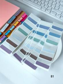 240/120/60 片索引标签贴纸、便签、办公文具、标签纸、返校、学校用品纸质粘合剂、学生学校用品、便签纸、办公桌、办公桌、 - 彩色 - 查看 14