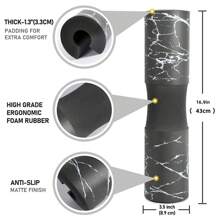 Barbell Shoulder Pad, Thick Anti-Slip Gym Fitness Squat Leg Neck Support Cushion, Strength Training Exercise Gym Accessories, Sport, Gym, Home Exercise, Sport Accessories, Gym Accessories, CrossFit Accessories - Multi-color - View 5