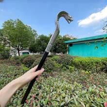 1 cây gậy đầu rắn hóa trang Halloween, quyền trượng rắn, cosplay, ABS (nhựa ABS) - Nhiều màu - Xem 3