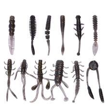 Floating Soft Bait Leaf Tail Flat Tail Root Fish Fishing Soft Bait Plus Shrimp Flavor Soft Bait Soft Worm Mouth - Multicolor - View 9