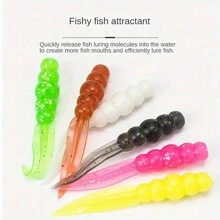Floating Soft Bait Leaf Tail Flat Tail Root Fish Fishing Soft Bait Plus Shrimp Flavor Soft Bait Soft Worm Mouth - Multicolor - View 7