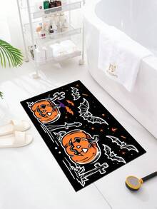 1 tấm thảm cửa ra vào chịu lực chủ đề Halloween, thảm cửa ra vào trong nhà và ngoài trời, thảm chào mừng chống trượt, thảm tắm thấm hút, thích hợp cho phòng khách, nhà bếp, phòng ngủ, trang trại, thảm nhà bếp, trang trí phòng, trang trí Halloween, trang trí nhà tiệc Halloween - Phong cách Halloween C - Xem 1