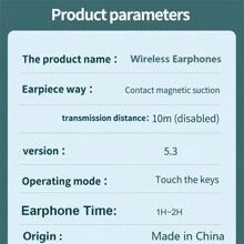 新款m10 Tws藍牙耳機(帶充電盒),立體聲無線耳機,帶麥克風運動防水耳機,立體聲無線耳機,帶麥克風運動防水耳塞 - Black - 查看 10