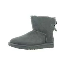 UGG Botas De Invierno Mini Bailey Bow Ii Para Mujer Y Piel De Oveja - gris - Ver 1