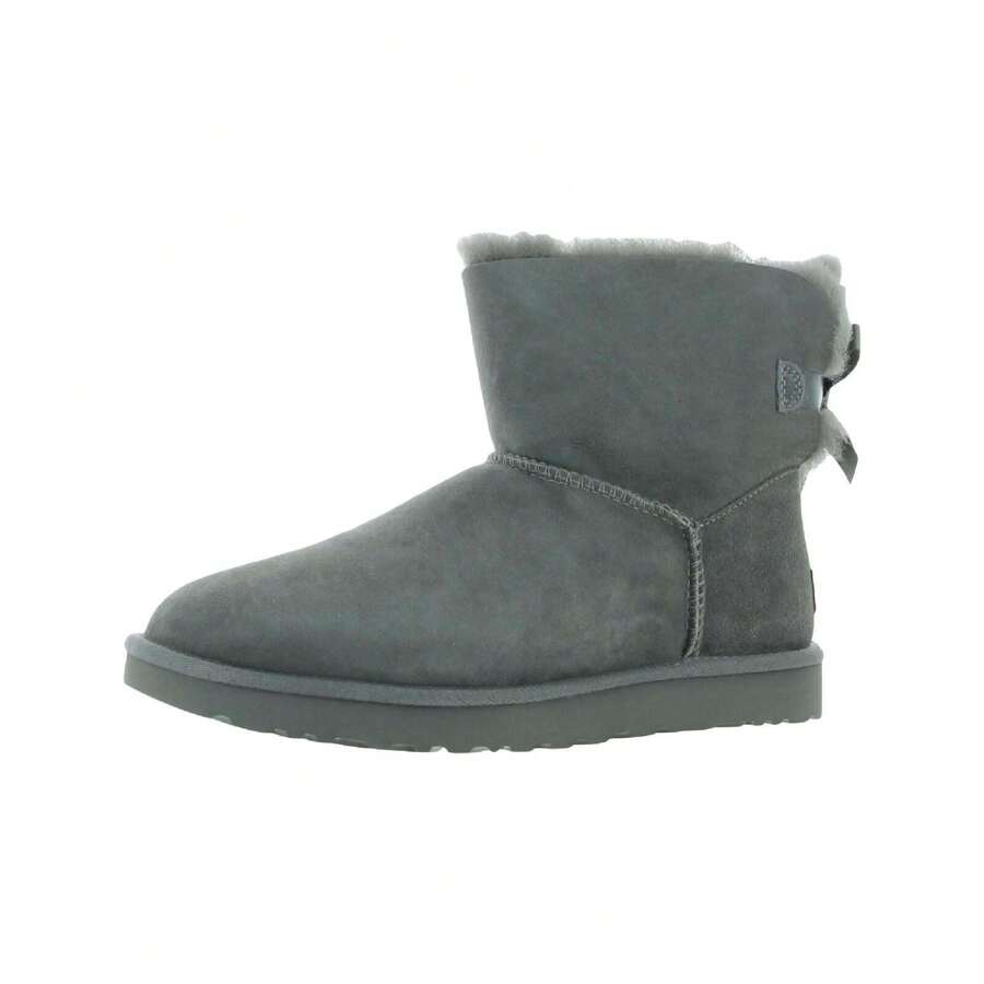 UGG Botas De Invierno Mini Bailey Bow Ii Para Mujer Y Piel De Oveja - gris - Ver 1