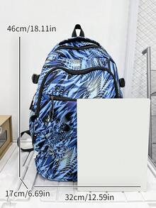New High School Students Backpack Football Backpack High-Capacity Travel Backpack - Multicolor - View 2
