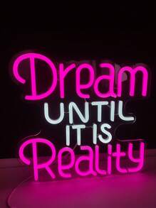 1pc Neon Light Wall Decor LED Letter Multi-Color Decorative Light, Suitable For Room, Gym, Bedroom, Birthday, Bar