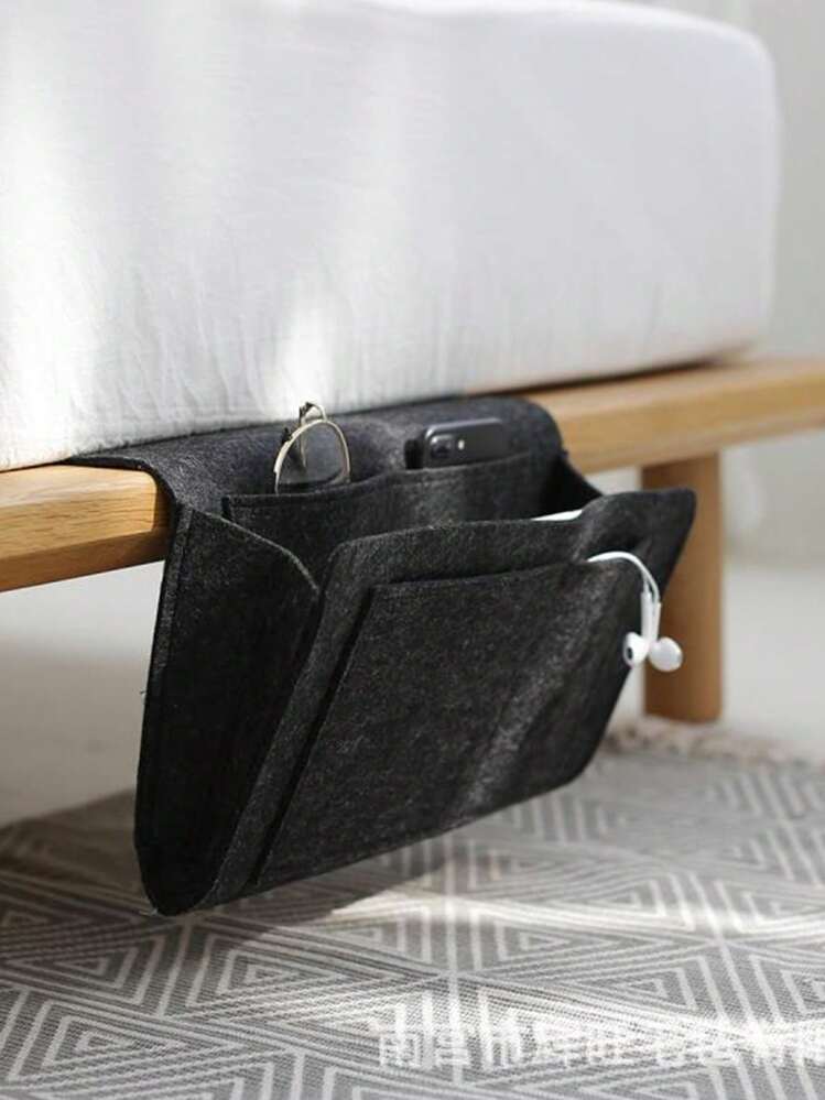 1개 펠트 침대 옆 수납 정리 가방 3개 포켓 포함, 잡지, 책, 휴대폰, 태블릿, 아이패드, 케이블, 리모컨 및 물병에 적합, 가정, 기숙사, 소파용. 장식, 휴일, 방, 가정, 침실 장식을 위한 자체 접착 수납 가방 - 하나의 사이즈로 모든 용도에 적합 - 보기 19