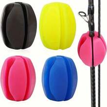 Silicone Rod Holder Balls, Secure Hold & Easy Separation, Durable, Reusable Fishing Supplies - Multicolor - View 3