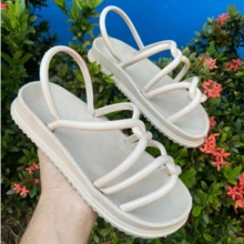 Birken Women's Injected Papete Platform Sandal Intertwined Soft Lightweight Comfortable - 黑色 - 查看 5