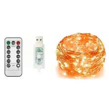 万圣节快乐灯串 1 件或 2 件 33 英尺 100 个 LED 仙女灯 USB 带遥控器圣诞灯带遥控器防水 8 种模式萤火虫闪烁灯串适用于圣诞节、婚礼户外装饰万圣节派对、家居装饰、厨房装饰、万圣节装饰、房间装饰、圣诞装饰、派对装饰、派对礼物、万圣节装饰、圣诞装饰、万圣节礼物、圣诞礼物、厨房用品、厨房用具、厨房工具、厨房用品。 - USB - 查看 20