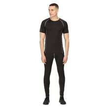 Regatta Mens Pro Short-Sleeved Base Layer Top (Black) - Black - View 4