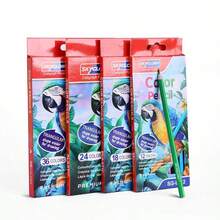 12/18/24/36色铅笔套装 含油性铅笔 适合学校学生素描绘画美术用品 适用于美术绘画、涂色、素描圣诞节、万圣节、感恩节礼物（未削尖） - 彩色 - 查看 9