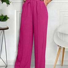 A-Lows A&L Women's Dune Pantalone Pants With Elastane - 玫瑰紅 - 查看 9