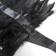 Gothic Feather Shoulder Piece   Swan Costume For Halloween Festivals - Black - View 4