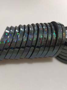 10pcs Mixed Shiny Laser Party Balloon Ribbon & String For Decoration, Birthday, Wedding Party Supplies, Back To School Valentine Day