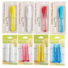 Phấn vải (Đỏ, Vàng, Trắng, Xanh) - Phấn may có thể xóa được dùng cho chần bông và may vá - Tương thích với hầu hết các loại vải (Bao bì ngẫu nhiên) - Nhiều màu - Xem 2