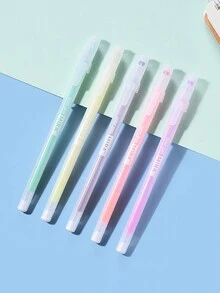 1 Bộ 12 Bút Bi Trong Suốt Màu Mờ, Đầu 0.5 Mm, Học Sinh/Sử Dụng Hàng Ngày - Nhiều màu - Xem 2