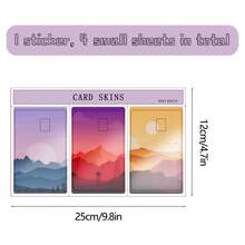 3 X 国家公园信用卡皮肤，3 种设计信用卡贴纸用作信用卡皮肤，借记卡贴纸用作借记卡皮肤 - 借记卡卡贴纸借记卡封面 - 彩色 - 查看 2