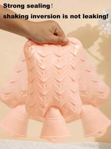 Bolsa de agua caliente con inyección de agua, funda de peluche extraíble, bolsa interior de PVC inodoro de alta calidad, color interior aleatorio