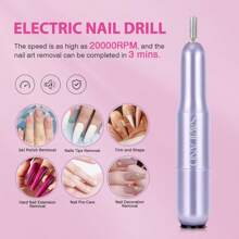 SAVILAND Almond Gel X Nail Kit - Nail Drill Kit U V Lamp For Nail 500PCS Nail Tips And Glue Gel Kit Easy Use Manicure Tool For Nail Design At Home Nail Kit With Everything DIY & Salon Gift For Women - 彩色 - 查看 5