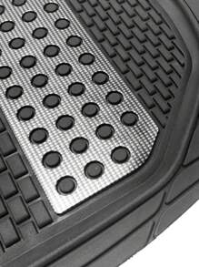 Tapetes alfombrillas de goma impermeable antideslizante universales para coche Set 4 Uds - Carbon - Ver 5