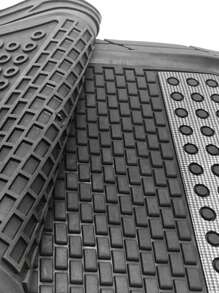 Tapetes alfombrillas de goma impermeable antideslizante universales para coche Set 4 Uds - Carbon - Ver 4