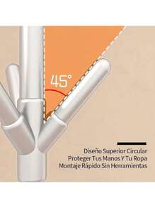 Perchero De Pie Perchero Metálico Para Colgar Ropa 3 Niveles