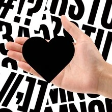 6 Sheets Black Letters For Bulletin Board, Alphabet Sticker Letter For Craft Door Car Decor, Self Adhesive Large Letter Stickers For DIY Water Bottle Home Classroon Decoration - Multicolor - View 4