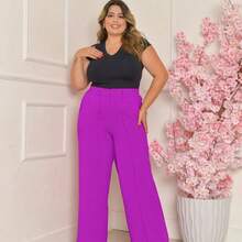 A-Lows A&L Women's Dune Pantalone Pants With Elastane - 玫瑰紅 - 查看 1