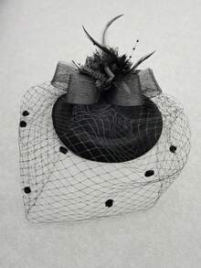Natural Feather Fascinators Hats, Elegant Vintage Style, Suitable For Tea Party, Horse Racing Events, Parties, All Seasons - Multicolor - View 3