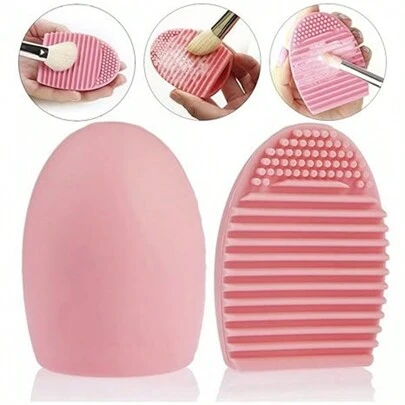 Cosmetic Sponge Rack With Cosmetic Sponge -  Silicone Cosmetic Box, Dry And Wet Use Of Foundation Make-Up Sponge, Suitable For Travel,Giveaways