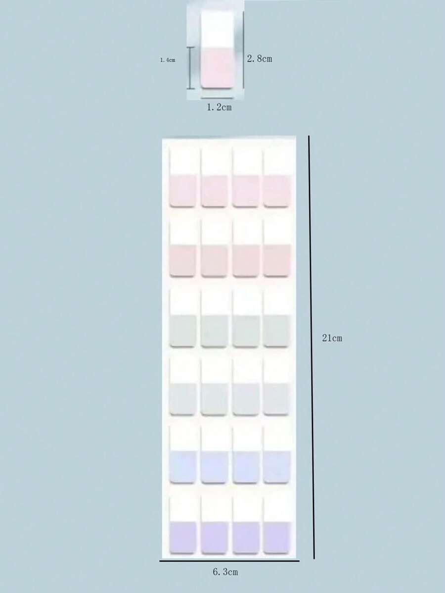 240/120/60pcs Muted Tone Label Stickers Sticky Notes Small Tag Marker